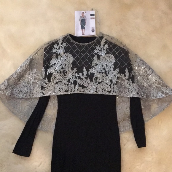 Bariano Other - Designer “Bariano” Romantics Sequin lace caplet